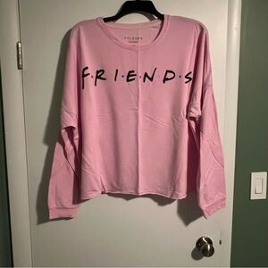 FRIENDS PINK AND PATTERNED SWEAT SET